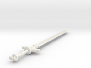 Minaiture Legend of Zelda Sword - 10cm in White Natural Versatile Plastic