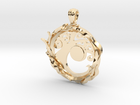 Simic Pendant in 14k Gold Plated Brass
