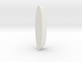  Wheel Pod for RC aircraft 40mmx15mm foam tire.  in White Natural Versatile Plastic