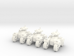 6mm - Assault Tank in White Processed Versatile Plastic
