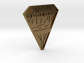 Replica Metropolis PD badge in Natural Bronze