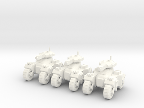 6mm - Plasma Assault Tank  in White Processed Versatile Plastic
