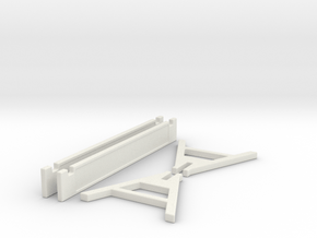 1:10 scale Safety barrier II in White Natural Versatile Plastic