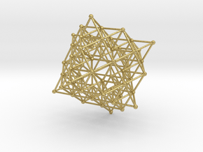 tetrahedron atom array in Natural Brass
