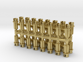 Custom Half Pin-to-Axle in Natural Brass