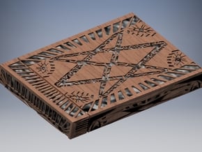 Supernatural Men of Letters Box (pivoting lid) in Tan Fine Detail Plastic