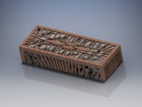 Supernatural Men of Letters Box (end lid) in Tan Fine Detail Plastic
