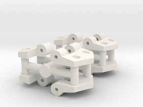 1/16 Stug III Loaders Hatch Hinges in White Natural Versatile Plastic
