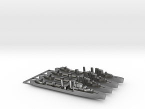 4pk with sprue Intrepid class 1:1800 WW2 destroyer in Natural Silver