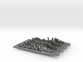 4pk with sprue Intrepid class 1:2400 WW2 destroyer in Natural Silver
