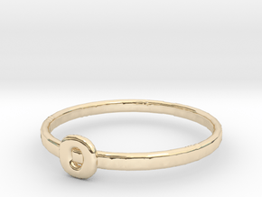 O Ring in 14K Yellow Gold
