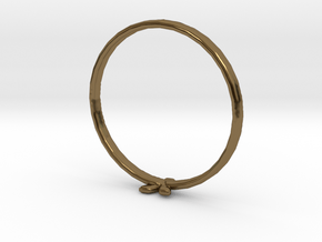 Y Ring in Polished Bronze