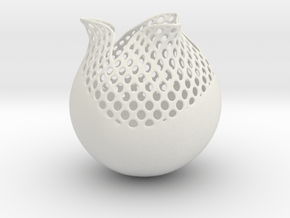 Vase TLP1211 in White Natural Versatile Plastic