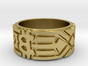 Bitcoin Ring - rictoken in Natural Brass: 8 / 56.75