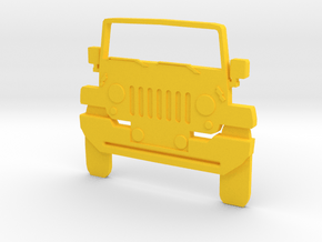 Jeep Art: Wrangler Toothpaste Pusher in Yellow Processed Versatile Plastic