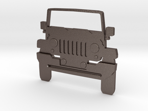 Jeep Art: Wrangler Toothpaste Pusher in Polished Bronzed-Silver Steel