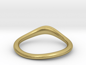 RING STACK V4 top in Natural Brass