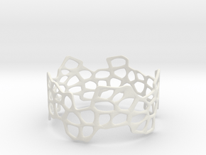Cells Bracelet (67mm) in White Natural Versatile Plastic