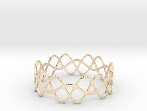 Braided Wave Bracelet (67mm) in 14K Yellow Gold