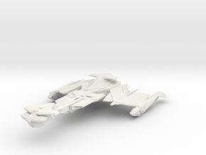 Klingon Ta'Par Class  BattleCruiser in White Natural Versatile Plastic