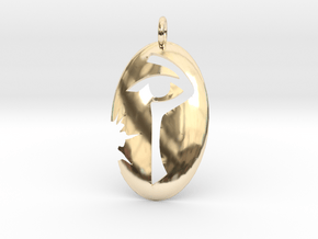 Pendant of Ioun in 14k Gold Plated Brass