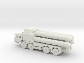 1/87 Scale MAZ-543 SA-300 Missile Launcher type b in White Natural Versatile Plastic