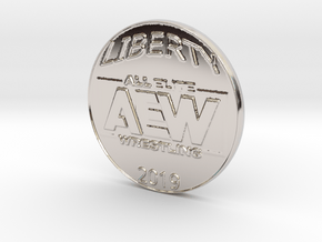 AEW Dollar Coin in Platinum