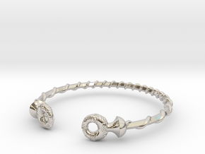 Torque Bracelet in Platinum