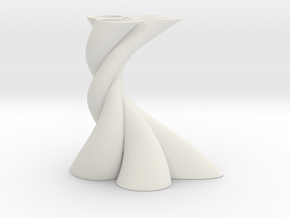 Bundle Vase in White Natural Versatile Plastic