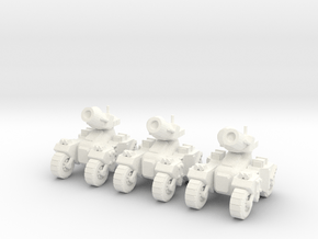 6mm - Rapid deployment Artillery in White Processed Versatile Plastic