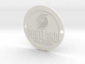 Portland Trail Blazers Custom Sideplate 1 in White Natural Versatile Plastic