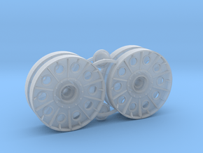 1/32 scale T-34 Wheels (Steel Rimmed) in Smooth Fine Detail Plastic
