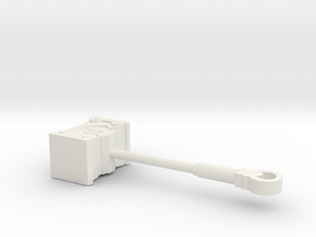 Miniature Poppy Hammer - LOL - 10cm in White Natural Versatile Plastic
