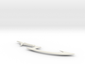 Miniature Diana's Blade - LOL -10cm in White Natural Versatile Plastic