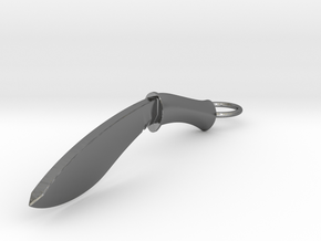 Kukri in Fine Detail Polished Silver: Small