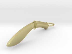 Kukri in 18k Gold Plated Brass: Small