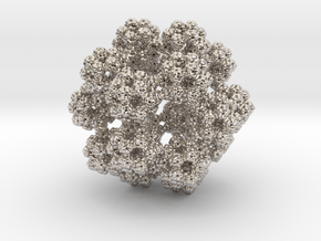 Fractal Dodecahedron Pendant in Platinum