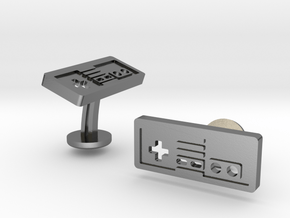 Nintendo NES Cufflinks in Polished Silver