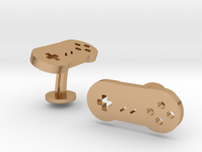 Nintendo SNES Cufflinks in Polished Bronze