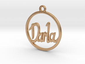 Darla First Name Pendant in Natural Bronze