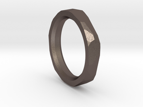 Geometric Band in Polished Bronzed-Silver Steel: 13 / 69