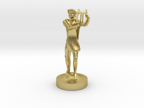 Apollo Statue in Natural Brass: Medium