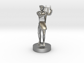 Apollo Statue in Natural Silver: Medium
