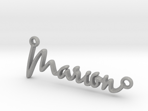Marion First Name Pendant in Aluminum