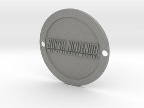 Super Nintendo Custom Sideplate  in Gray PA12