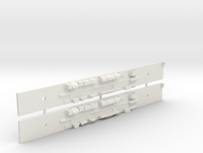 NCC1 - Comeng M Car Chassis Set - N Scale in White Natural Versatile Plastic