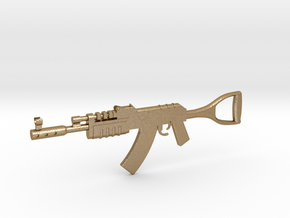 Rust Assault Rifle in Polished Gold Steel