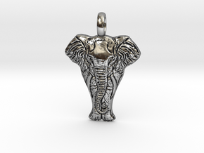 elephantCharm in Antique Silver