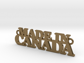 Made in CANADA Pendant in Polished Bronze