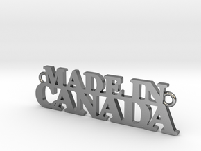 Made in CANADA Pendant in Polished Silver